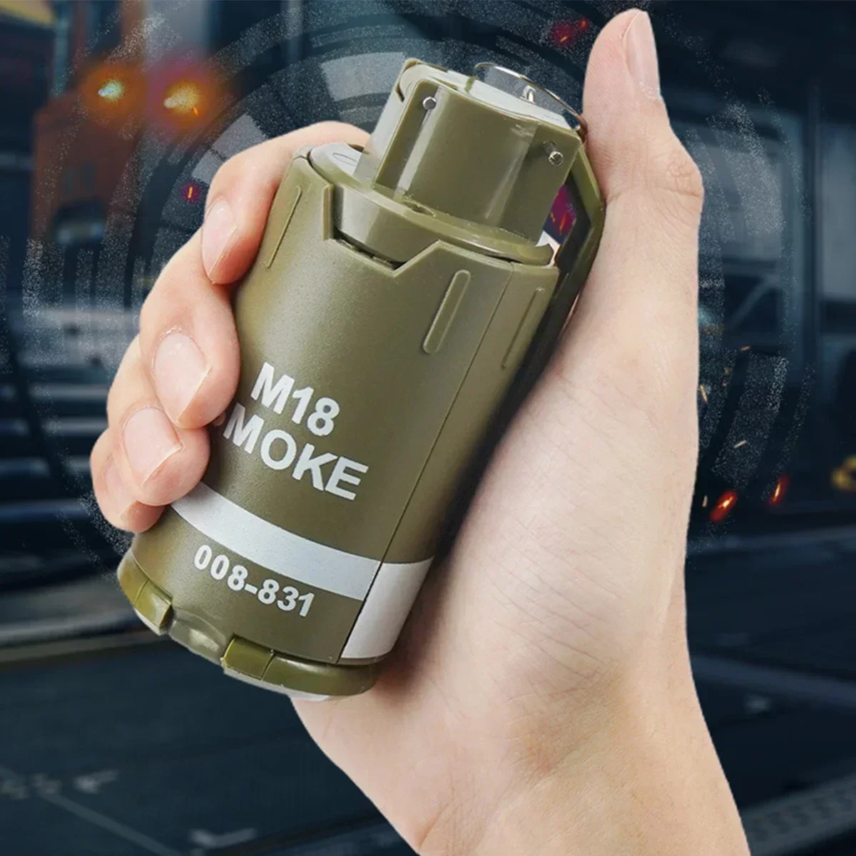 2 pezzi M67 granata palla d'acqua gel fumo palla modello lanciabile riutilizzabile granata giocattolo per pistola ad aria compressa paintball tiro cs gioco di guerra puntelli