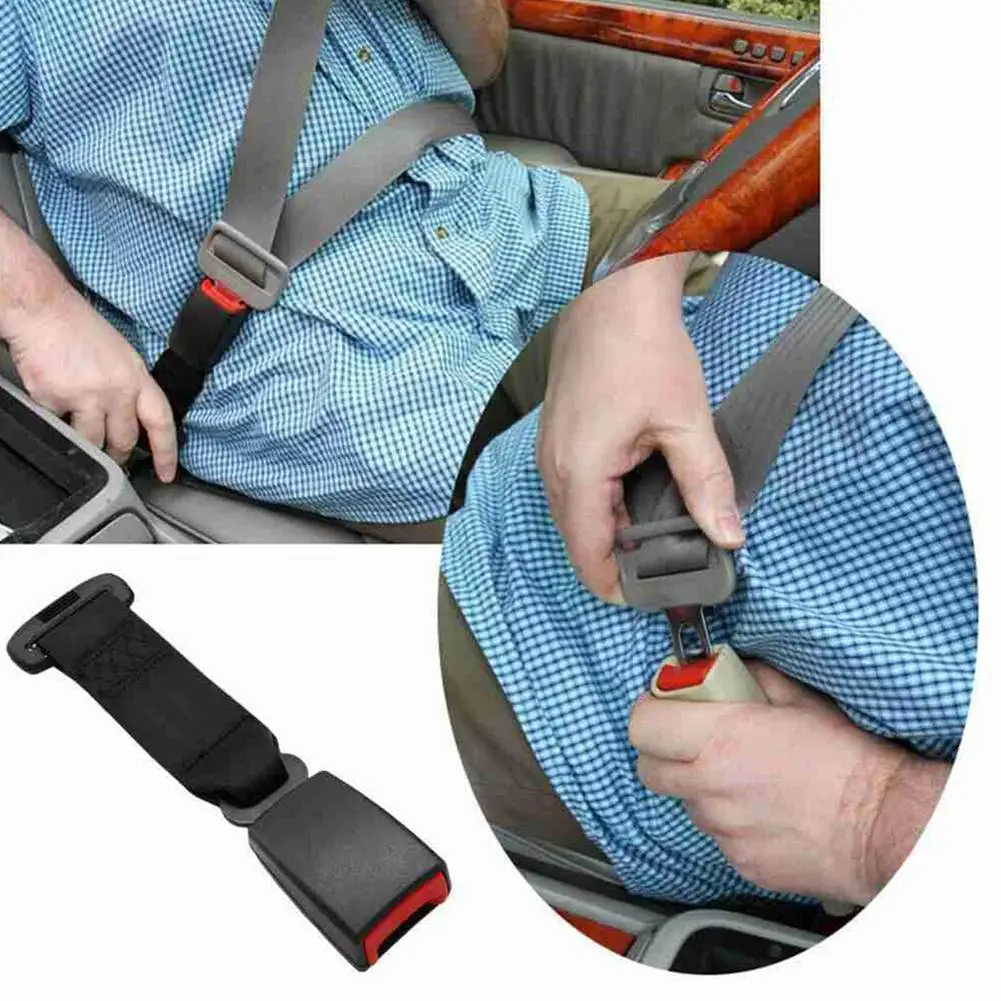 

Universal Car Safety Belt 29CM Seat Belt Extension Adjustable Clip Universal Extender Buckle Seatbelt Lengthening Child Plu F7E9