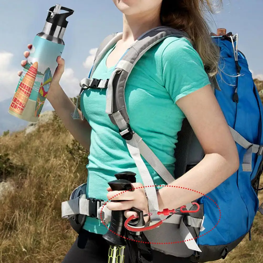 

Fishing Magnetic Net Release Holder With Coiled Lanyard Fly Strong Fishing Rope Accessories Anti-Drop Tool Magnet W4F2