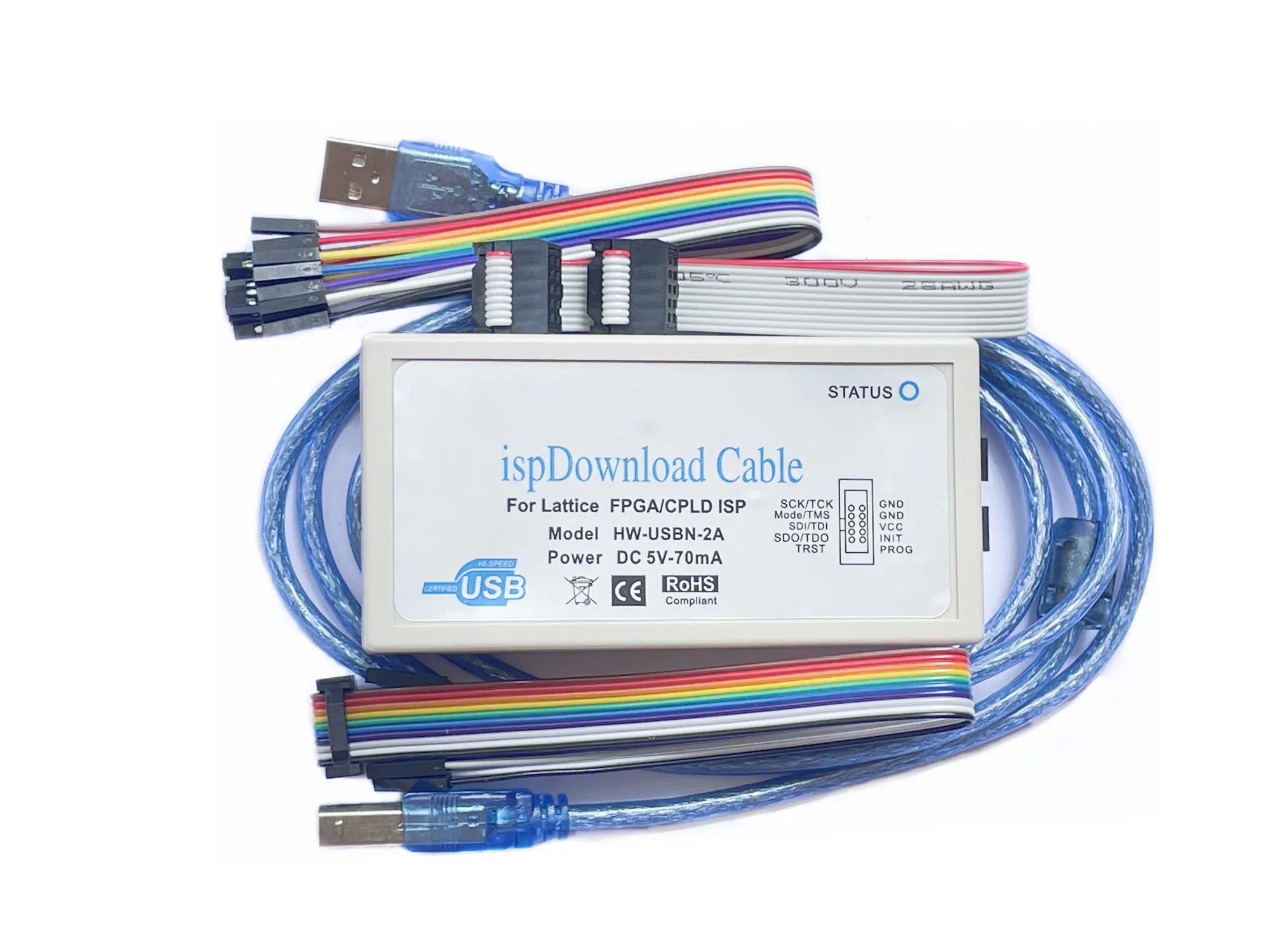 HW-USBN-2A Lattice is Download Cable USB Jtag ISP FPGA CPLD Programmer for Diamond is Lever Win7 WIN8 WIN8.1