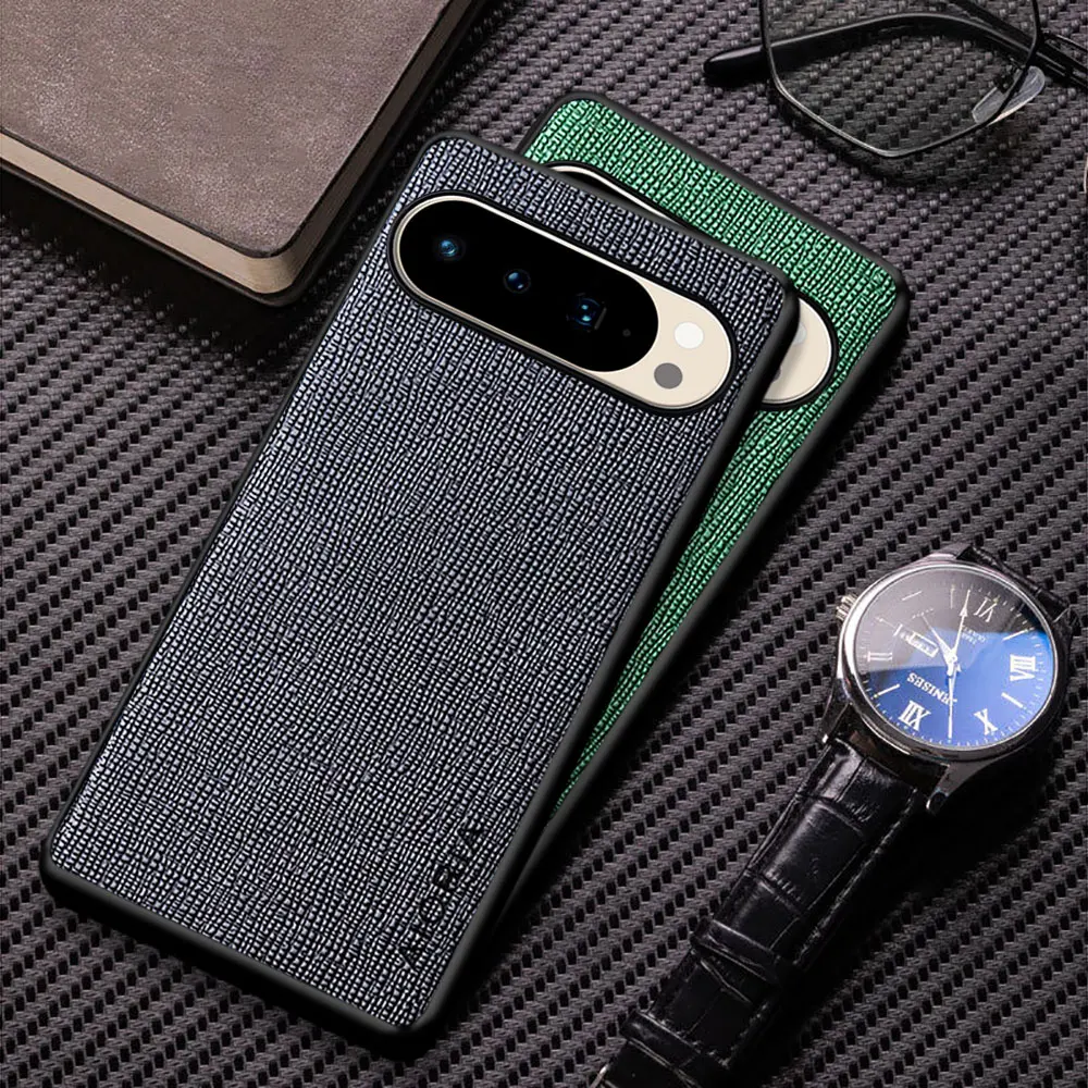 

Чехол для Googel Pixel 10 9 Pro XL 9a, однотонный чехол для телефона с крестообразным графическим текстом, искусственная кожа, чехол для Google Pixel 10, чехол