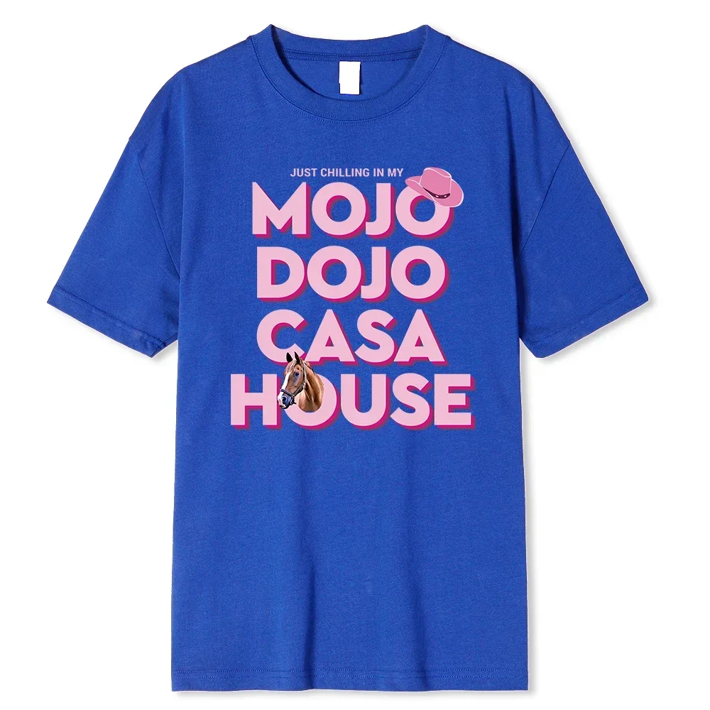 Short Sleeve T Shirt Y2k Style Ryan Gosling Mojo Dojo Casa House T Shirt Accessories Men  Pure Cotton Noveltyt Tops Plus Size