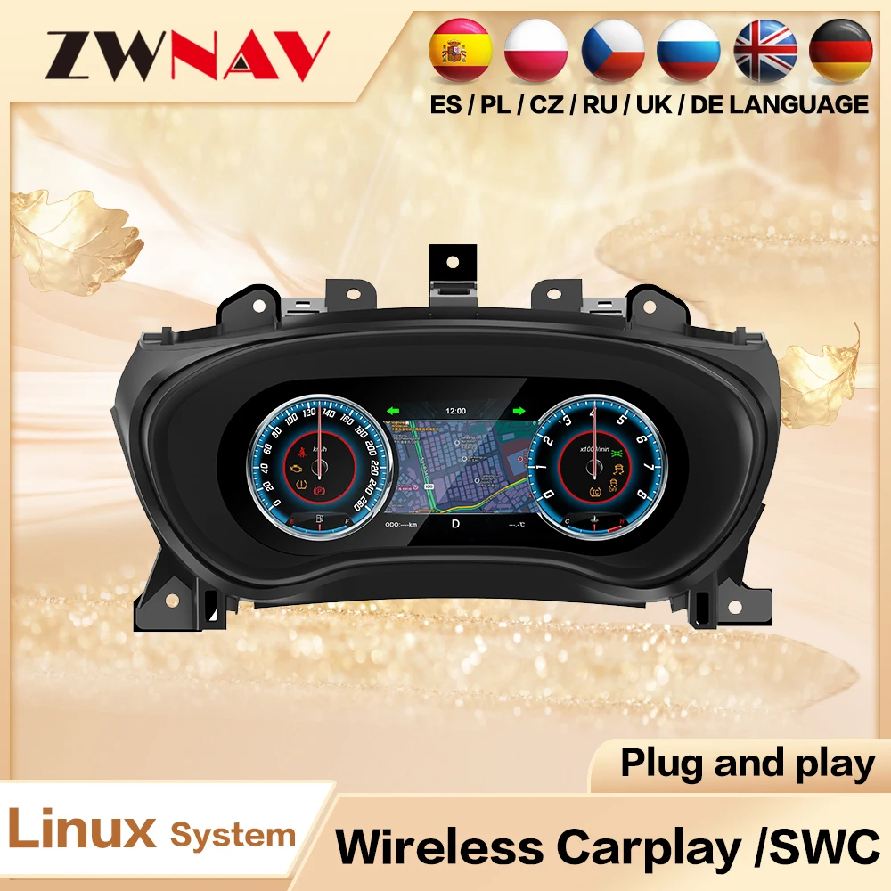 

ZWNAV для Chevrolet Malibu 8,5 поколения ЖК-панель приборов 2015-2018 Виртуальный измеритель скорости кабины Приборная панель автомобиля