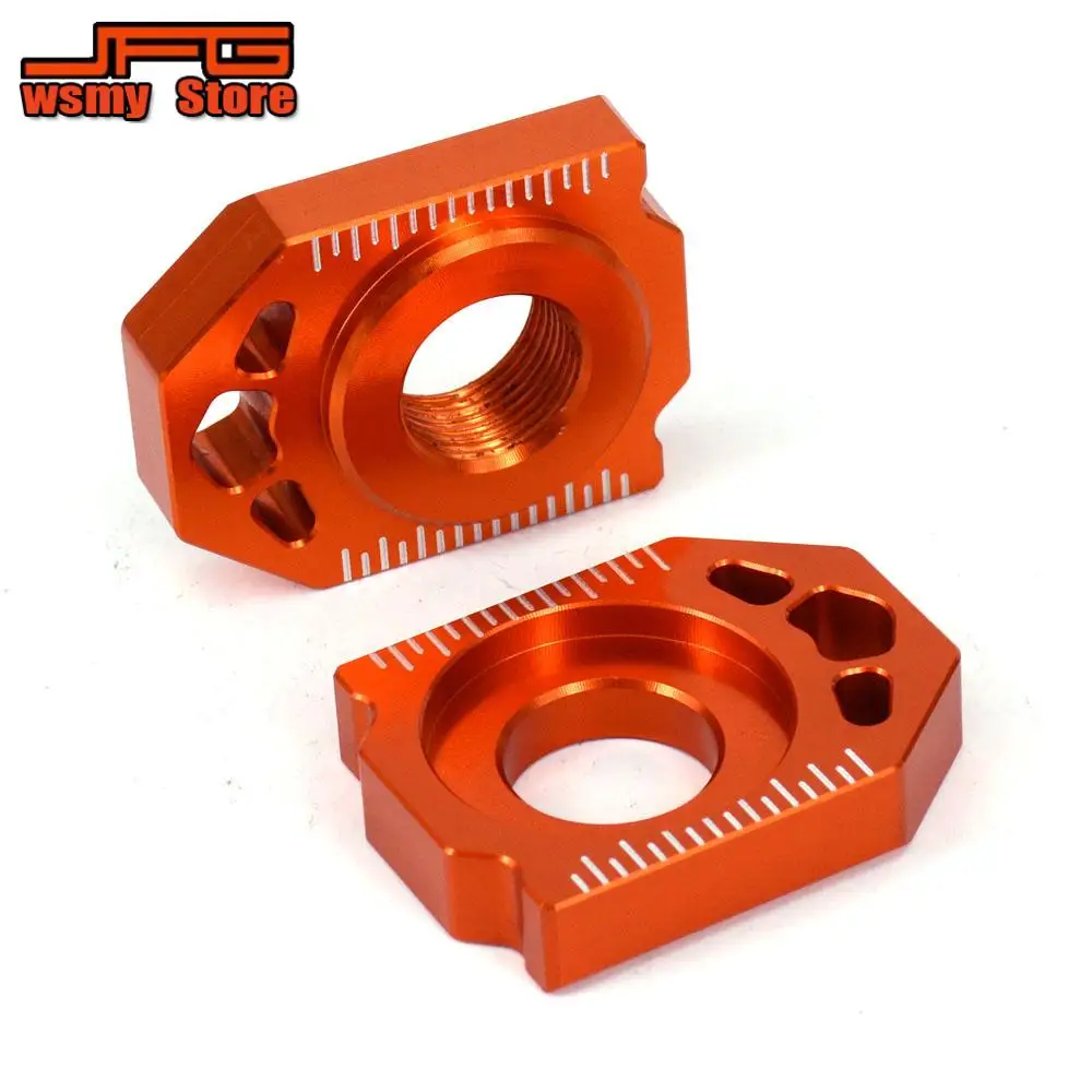 عجلة المحور الجوز Cocers قطع غيار الدراجات النارية باستخدام الحاسب الآلي الخلفية سلسلة الضابط المحور كتلة ل KTM SX SXF XCFW EXC EXCF 125 150 200 250-450 500 #6