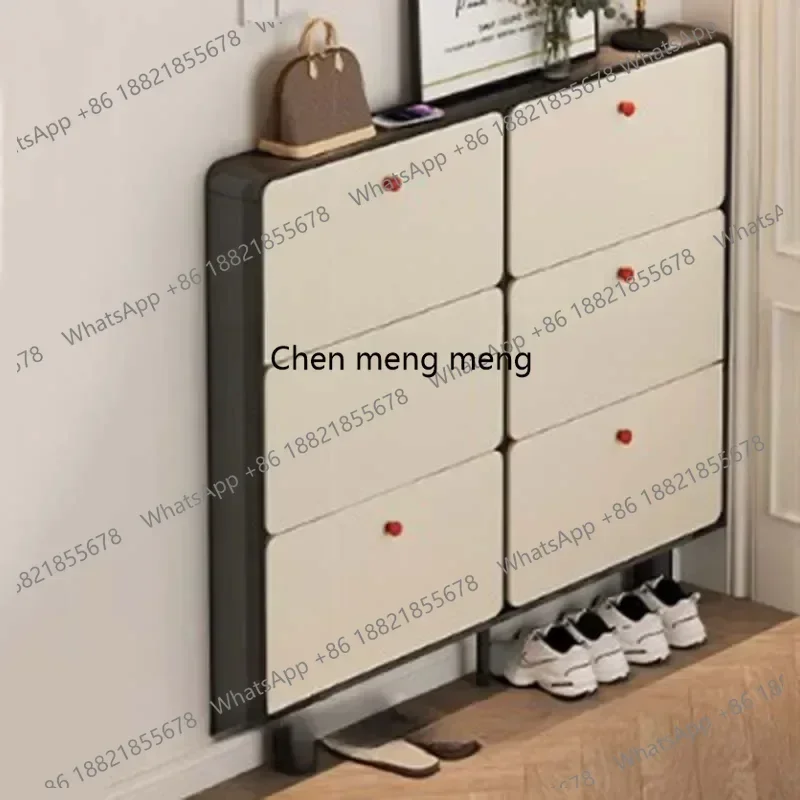 N138Beutiful Bedroom Shoe Cabinet Design Vertical Modern Luxury Shoe Rack Organizer Space Saving Range Chaussure Home Furniture