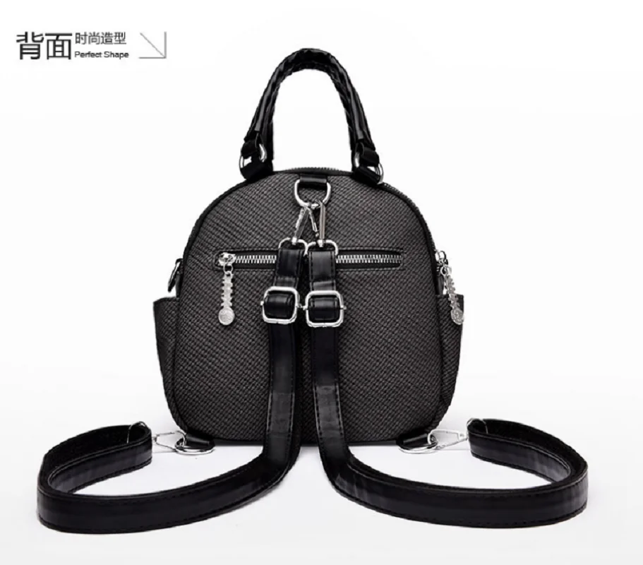2026 New Arrival Korean Fashion Trend Leather Small Backpacks High Capacity Shoulder Bags Totes Crossbody Bag Backpack