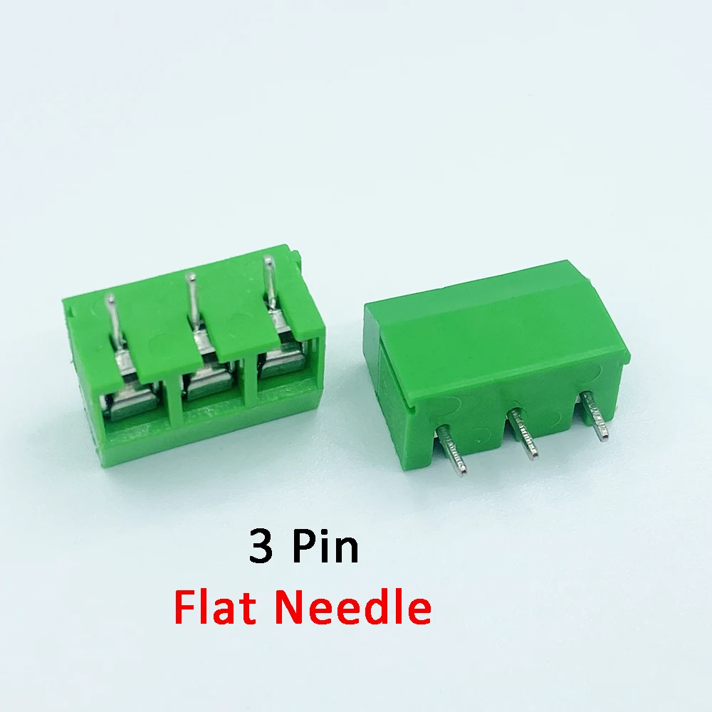 1000Pcs/Lot KF301 3Pin Spliceable Plug-in Screw Wire Terminal Block KF301-3P Pitch 5.0mm Flat Needle PCB Mount Cable Connector