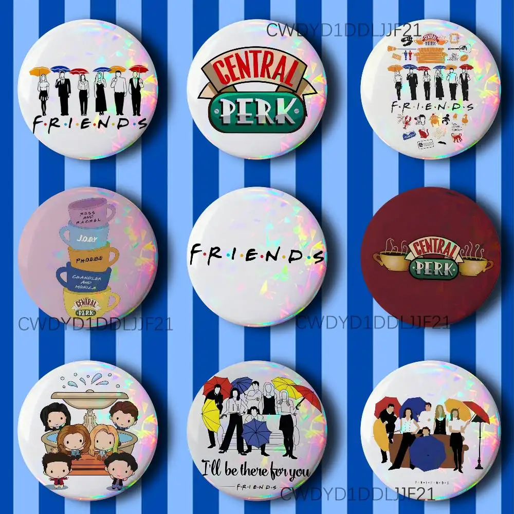 

F-Friends Central Perk Brooch Creative Badge for Hat Bag Decoration Fans Collect Gifts