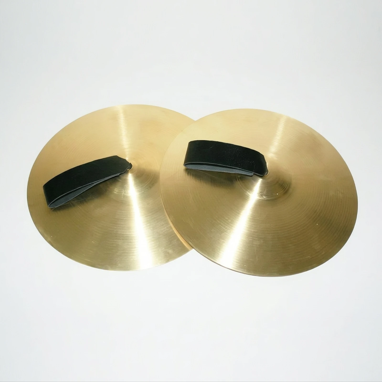 Hand Cymbals Polished Cymbals with Straps Cymbal Metal Strap Easy to Use for Percussionists, Stage Performances