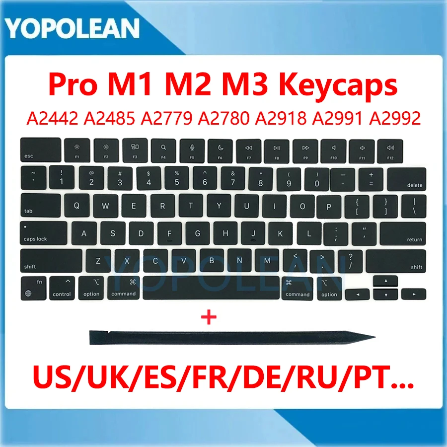 New A2442 A2485 A2779 A2780 A2918 A2991 A2992 Keycaps For Macbook Pro 14