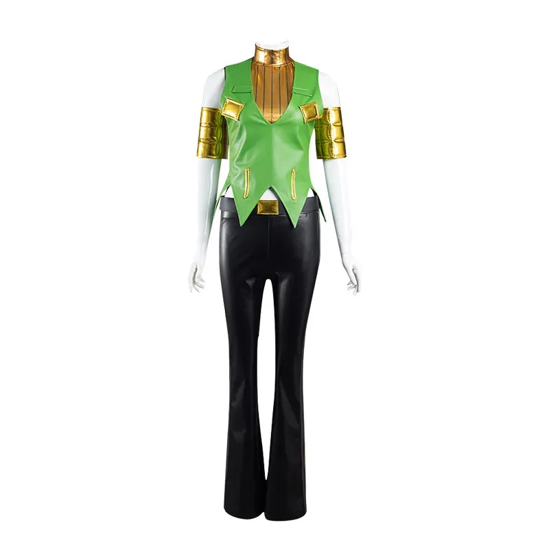 애니메이션 조조의 기묘한 코스프레 의상 Hermes Costello Cosplay UniformHalloween 카니발 의상 세트