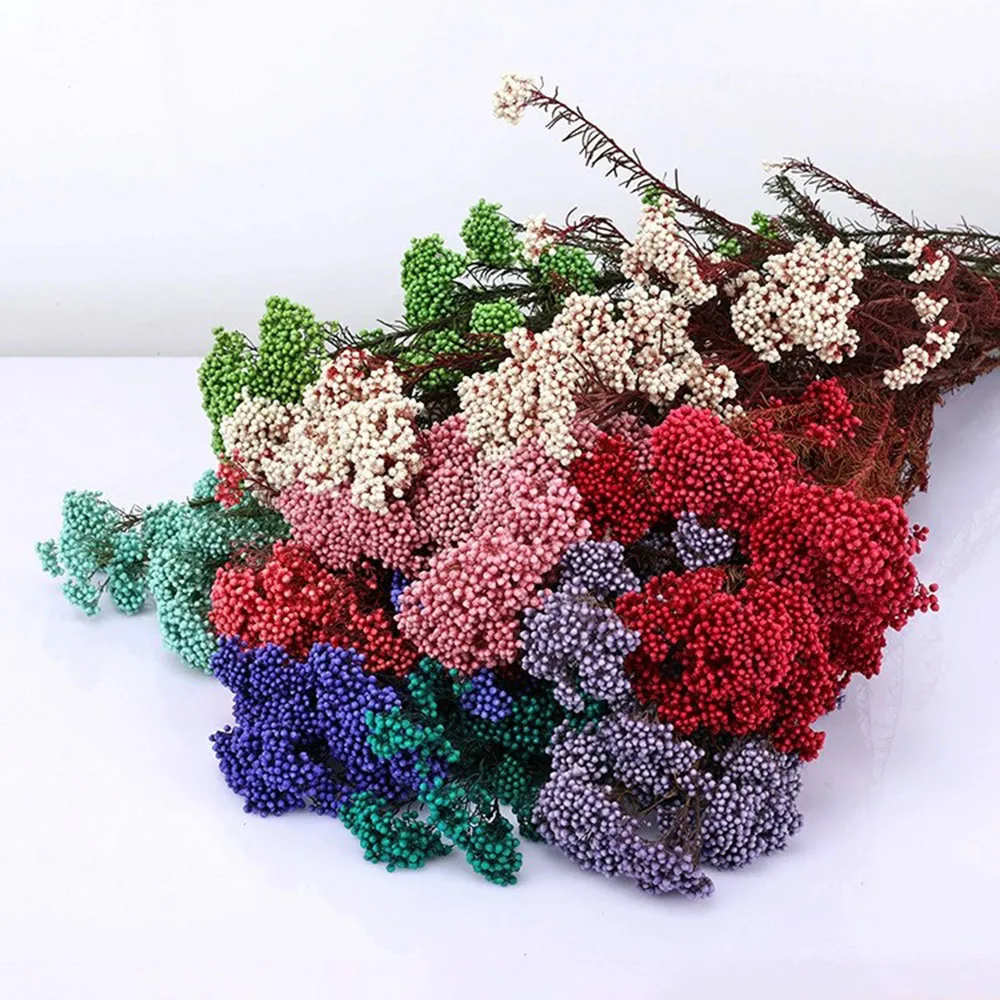 Natural Dried Preserved Eternal Millet Flowers Real Rice Flower Arrangement Flores Bouquet Home House Country Wedding Decoration