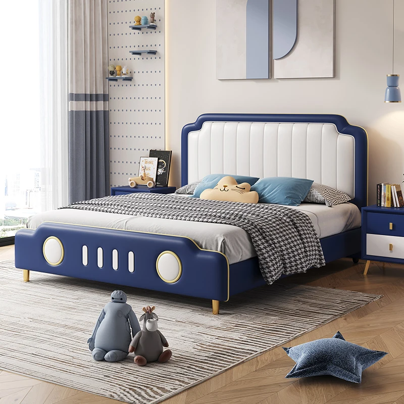 سرير أطفال بسيط فاخر آمن قابل للتوسيع عادي مخصص سرير أطفال فردي تصميم الأميرة بنات Lettino Per Bambini أثاث منزلي #1