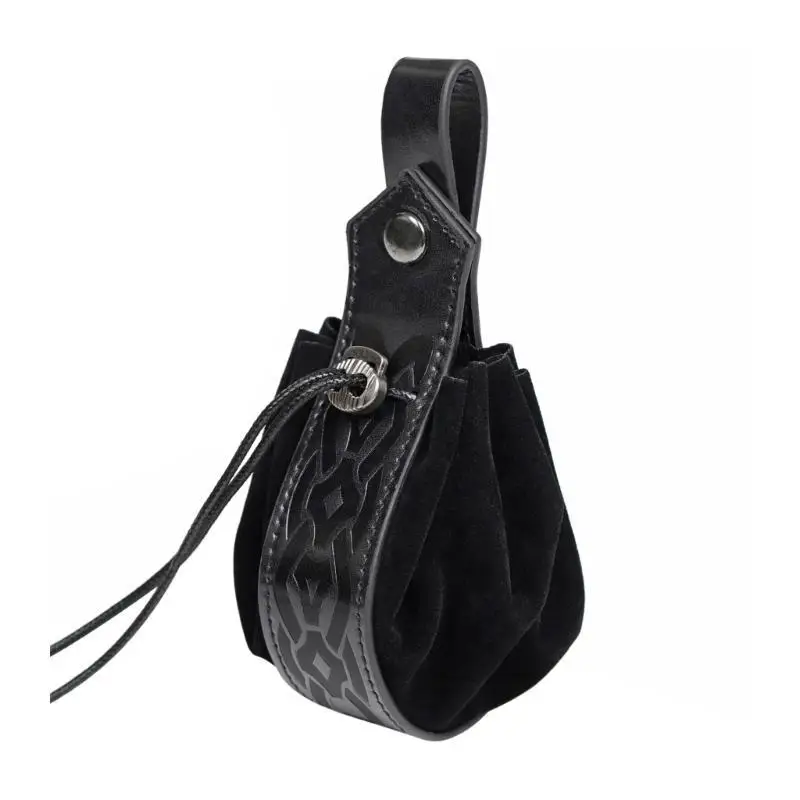 

652F Medieval Belt Drawstring Bag Waist Bag for Fantasy Event, Cosplay Party