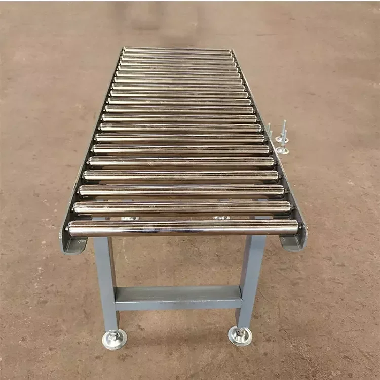 Manual Gravity Roller Conveyor System Powered Roller Conveyor Factory NO Power Unpowered For Loading Uploading Truck HOT SALES