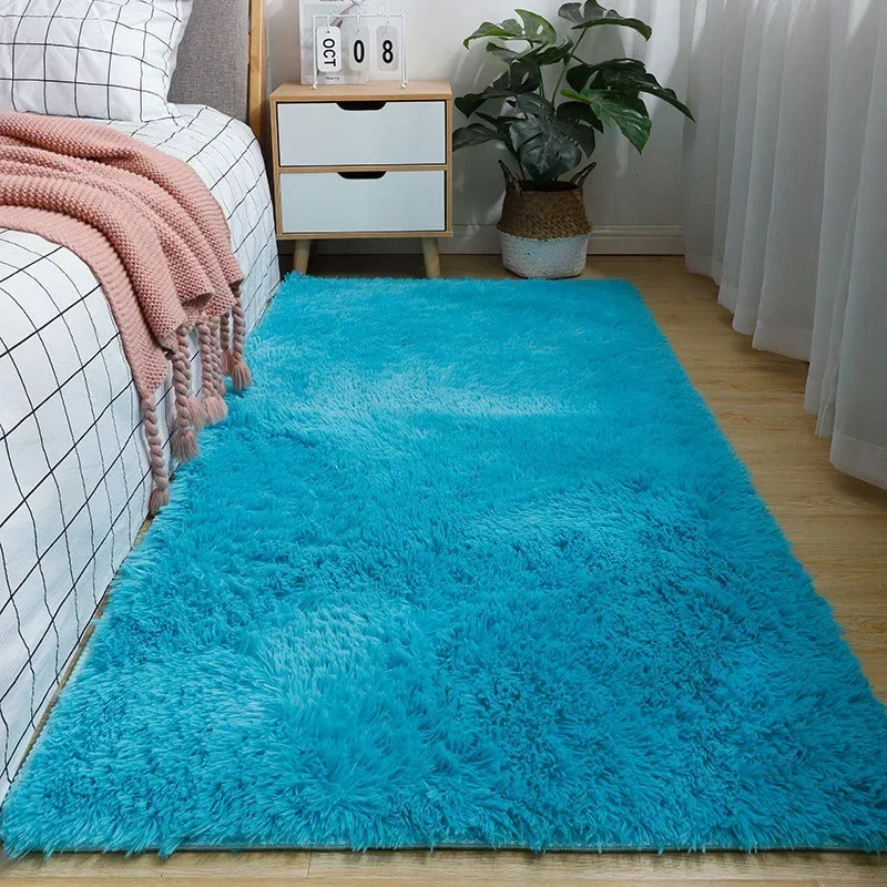 

Thickened Household Floor Carpets Window Bedside Home Decor Rugs Soft Velvet Mat Thick Carpet for Living Room Plush Rug