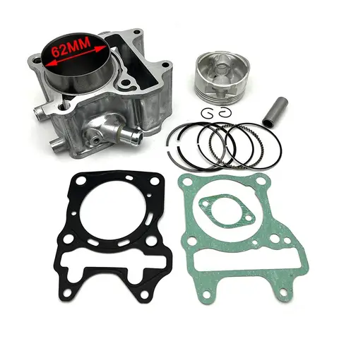 큰 보어 실린더 키트, 혼다 LEAD125 PCX125 SH125i Click125i KZR Forza PCX 125 12100-KZR-600 4 스트로크 엔진용 62mm 보어