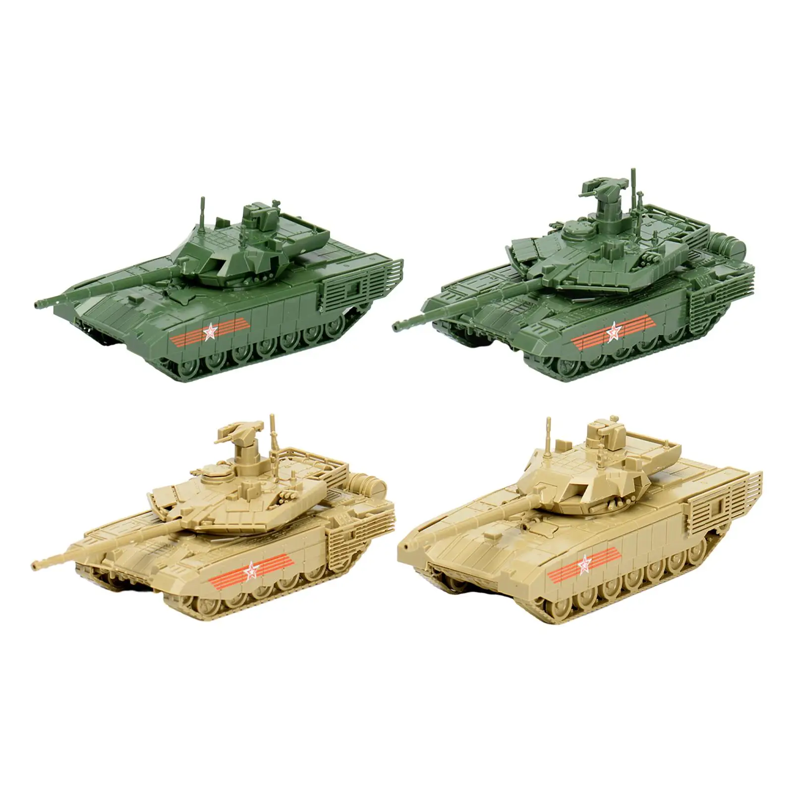 1/72 Rotation Fort Building Model Kits Reconnaissance Vehicles 4D Tank Model for Table Scene Adults Display Gift Collection