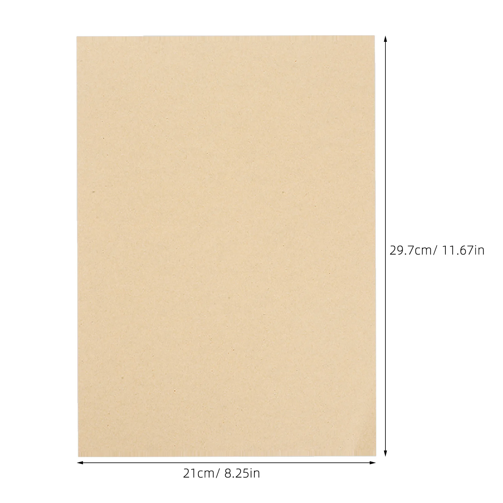 1 Pack A4 Thick Kraft Paper Sheets For Diy Crafts Scrapbooking Card Stock Brown Kraft Cardstock Heavy Weight Craft Material