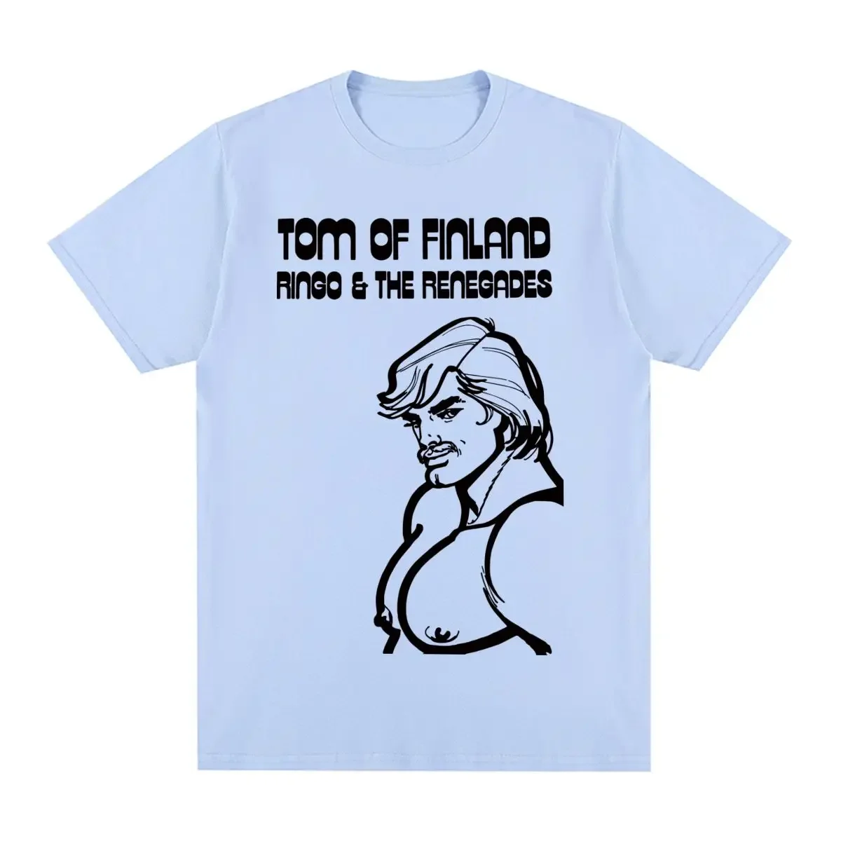 Men T shirt New Tee Tshirt mens Tops Tom of Finland Vintage T-shirt Boyfriend LGBT GAY Pride Rainbow Cotton harajuku funny tops