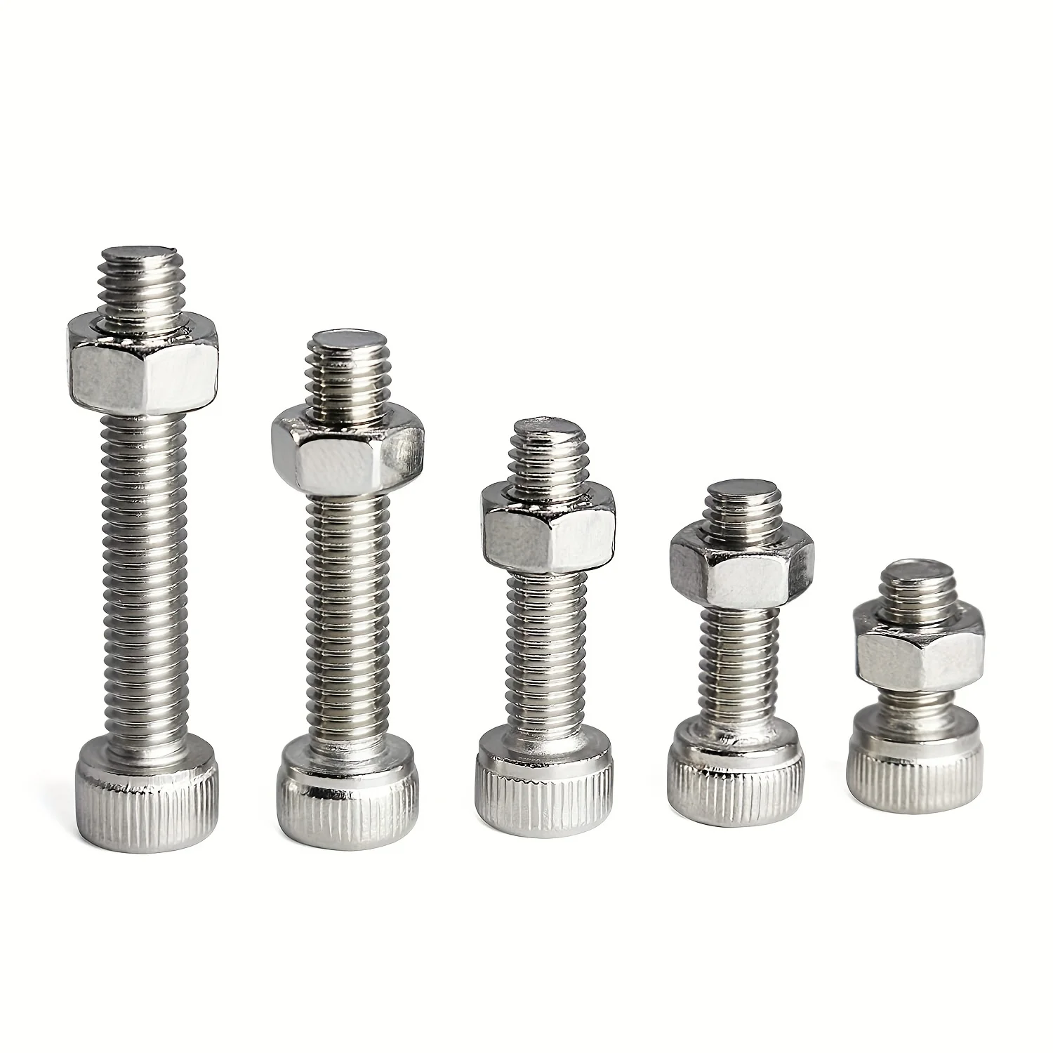 M3 x 10mm 16mm 20mm 25mm 30mm hexagon socket head screws, bolts, nuts, 304 stainless steel