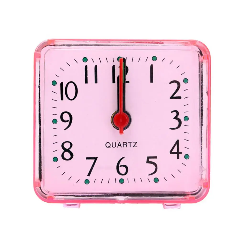 Fashion Silent Alarm Clock Night Light Bedroom Bedside Office Small Alarms  Clock Need Battery Loud Twin Bell Quartz Clock Alarm