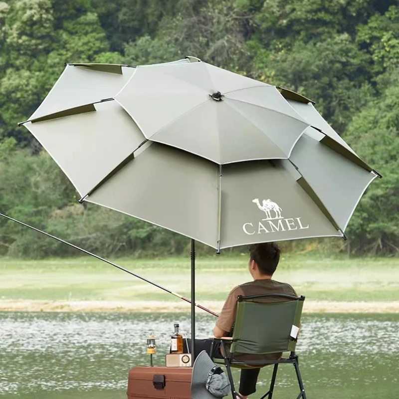 

Уличный тент-навес с черным покрытием и регулируемым углом наклона, портативный пляжный зонт для кемпинга, рыбалки, сада, вечеринок