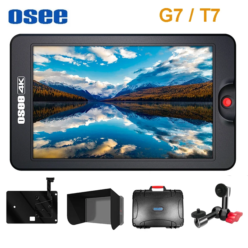 

osee T7 G7 7 inch 3000nits HDR HDMI-compatible SDI 4K Monitor on Camera DSLR Field Monitor HD Camera Video Monitor for Camera