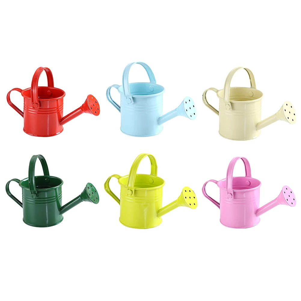 New Metal Watering Can Garden Flower Kettle Mini Small Water Spraying Pot Sprinkle With Large Capacity For Kids Adult