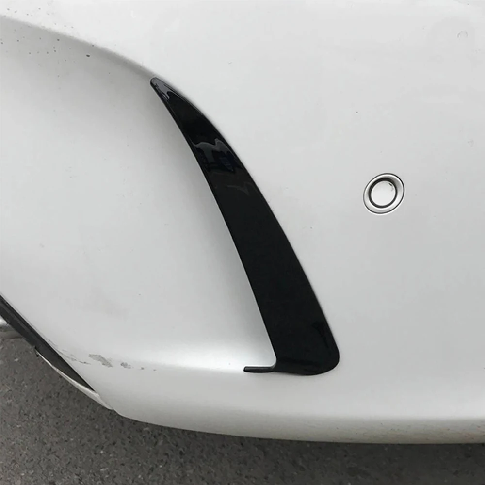 

Rear Bumper Splitter Spoiler Air Vent Cover Side Canard For Mercedes-Benz C-Class W205 180 200 2015-2018