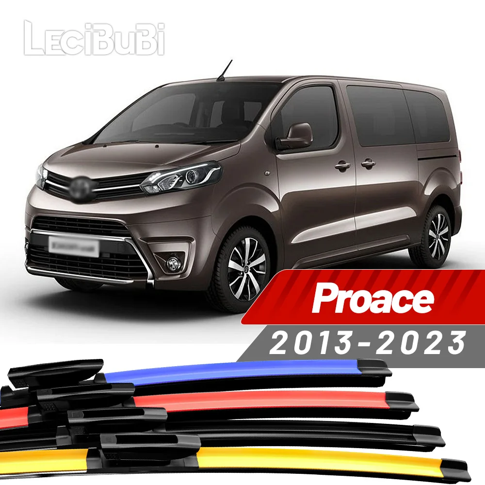 2 Stück für Toyota Proace 2013–2023 2014 2015 2016 2017 2018 2019 2020 2021 2022 Frontscheibenwischerblätter Scheibenwischer