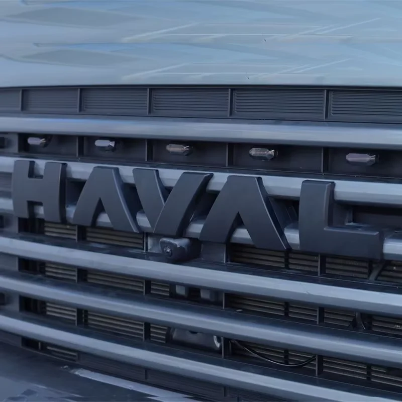 ل Haval H9 2025 ملصقات للشعار شعارات الشواية الأمامية شبكة الباب الخلفي مصبغة الديكور الأسود العلامات الخارجية شارات الجسم