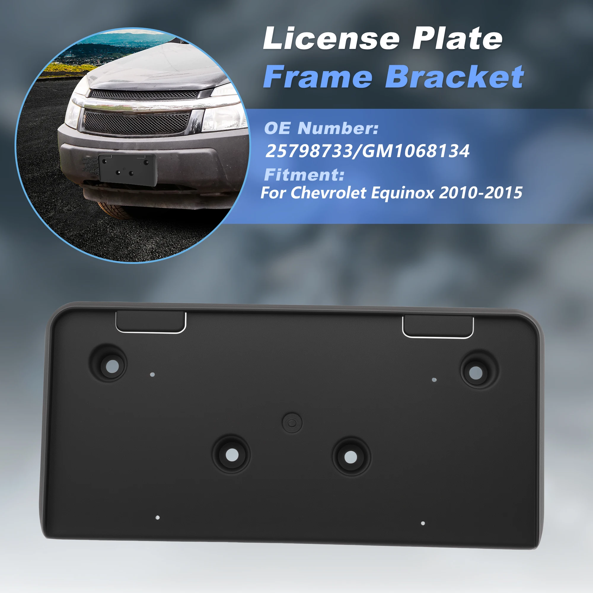 UXCELL License Plate Bracket for Chevrolet Equinox 2010-2015 25798733