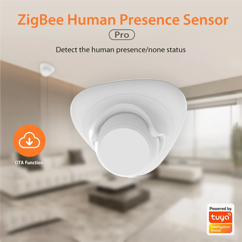 Rilevatore di presenza umana con rilevamento radar Mmwave Tuya Zigbee 24G per Smart For Smart Life 2Mqtt Home Assistant