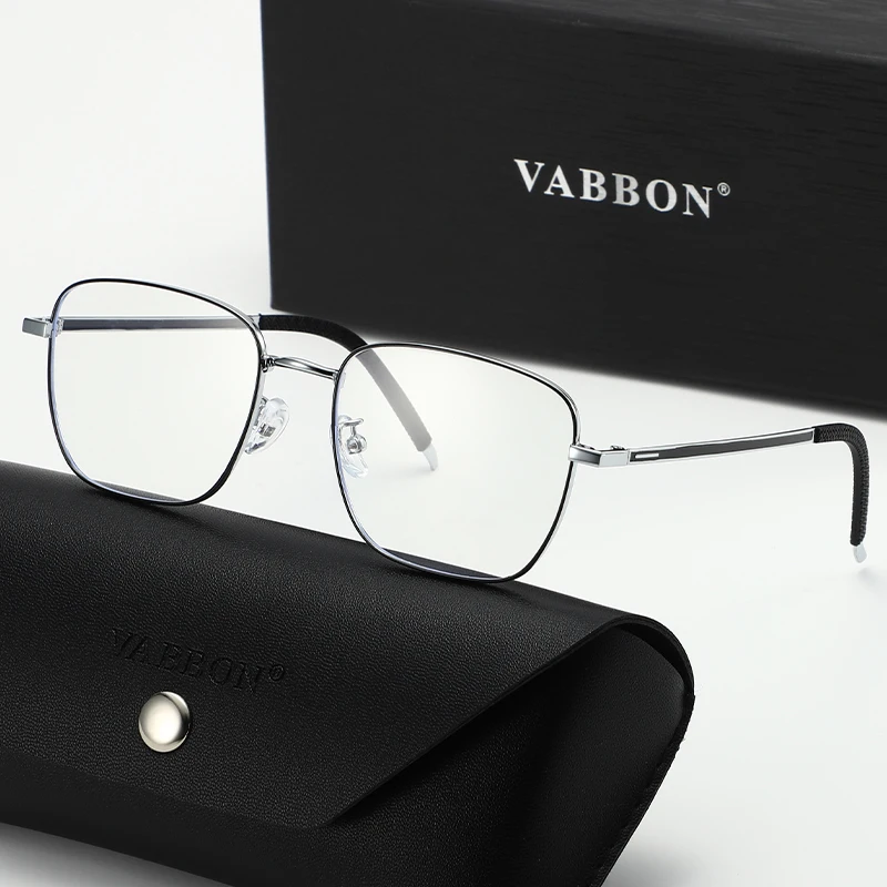 نظارات Vabbon العصرية الجديدة للرجال لحجب الضوء الأزرق، نظارات عادية بسيطة للأعمال للسفر وصيد الأسماك والقيادة، هدية مميزة 9048
