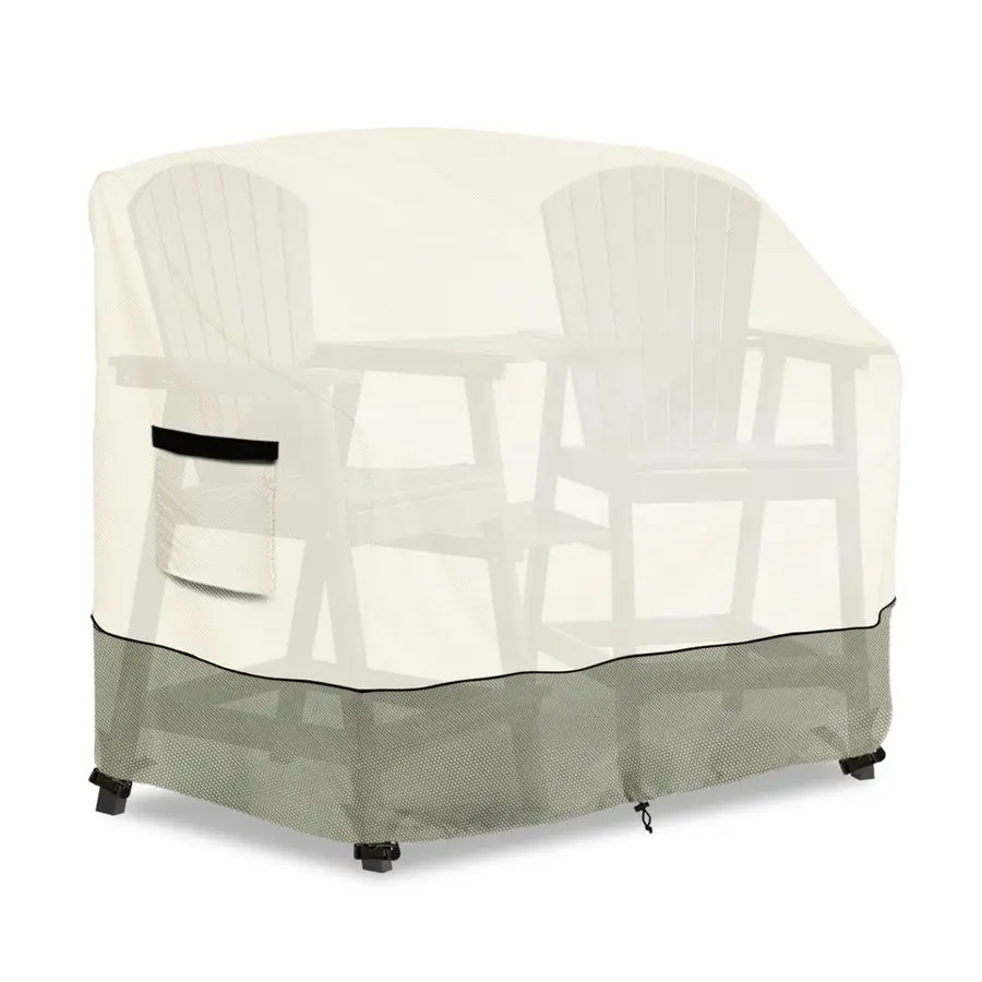 

Adirondack Chairs Set Cover for Poly Balcony Chair with Connecting Tray Patio Stools,100 Waterproof Heavy Duty Tall Outdoor Adir