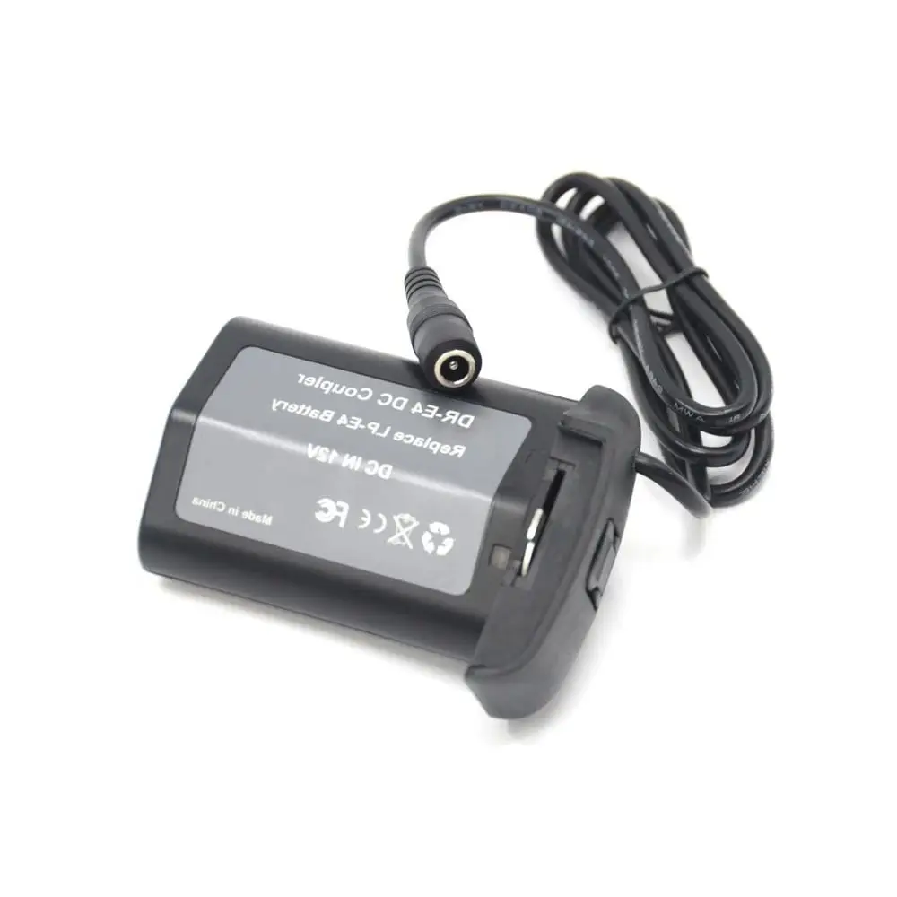 LP-E19 LP-E4 Dummy Battery DR-E4 DC Coupler Fit for Canon EOS 1DC 1DX 1D-Mark-III 1D-Mark IV 1Ds-Mark-III Camera