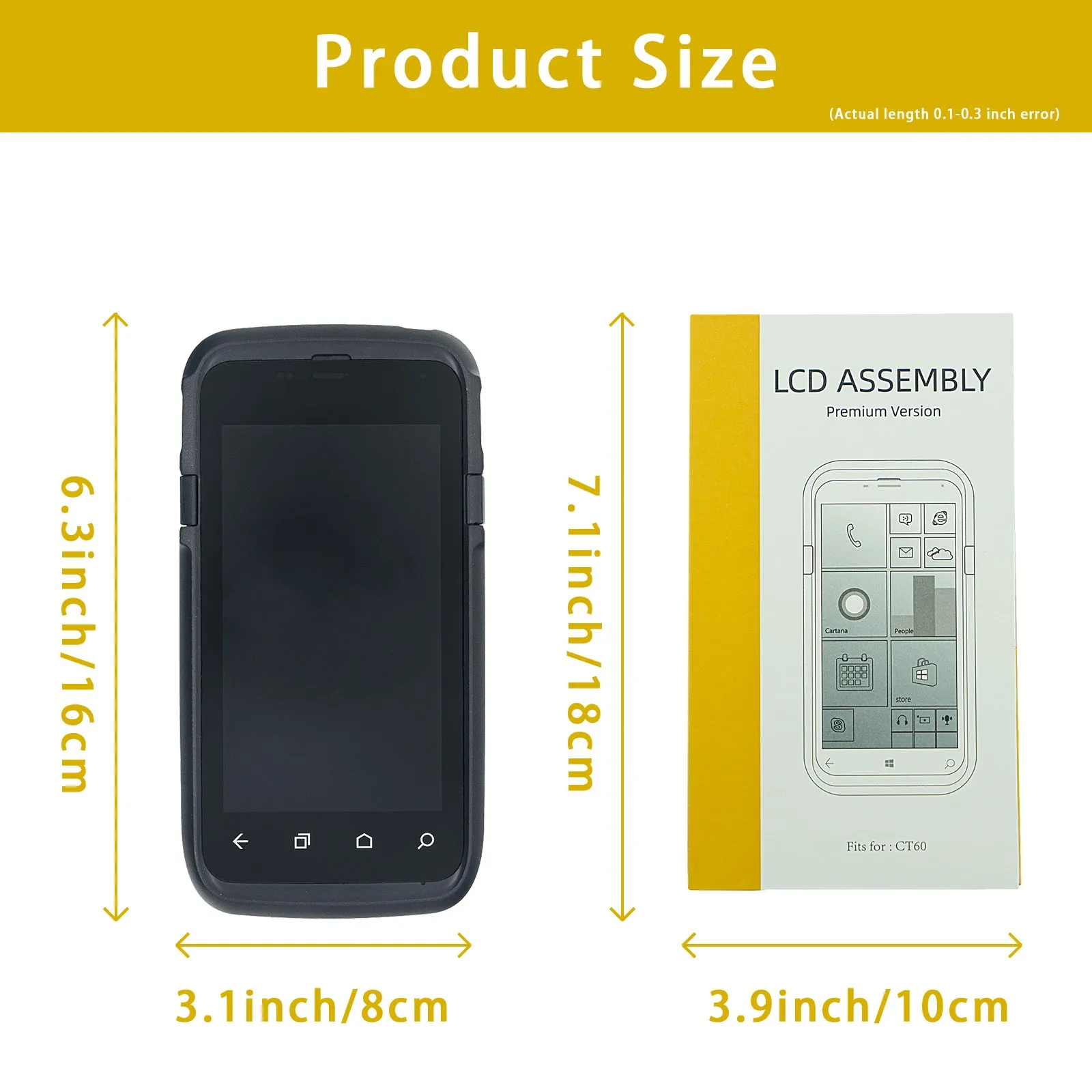 

for Honeywell Dolphin CT60 LCD with Touch Digitizer with Front Cover