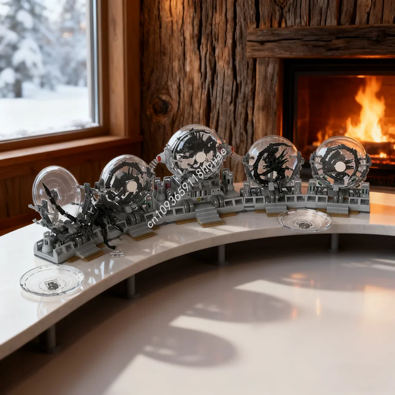 

1032 шт. MOC Micro ALIENS Concept ART Series Модель Строительные игрушки Блоки Архитектура Сборка DIY Рождественские подарки Дети День рождения