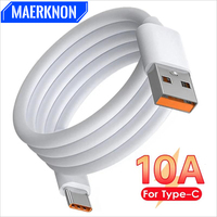 120W 10A USB Type C Cable Super Fast Charging Data Cord For Huawei P40 Honor Xiaomi Samsung Quick Charge USB Phone Charger Cable