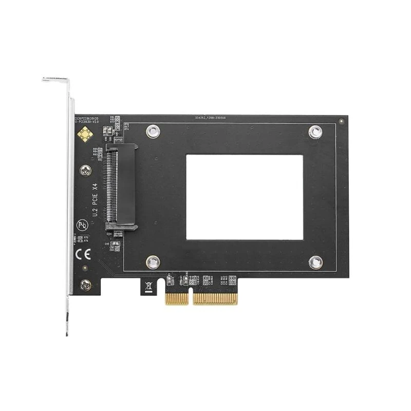 محول PCIE Riser X16to U.2 SFF-8639 PCIe U.2 SSD إلى بطاقة PCI E Riser، 7000 ميجابت في الثانية لـ 2.5 بوصة NVMe SSD