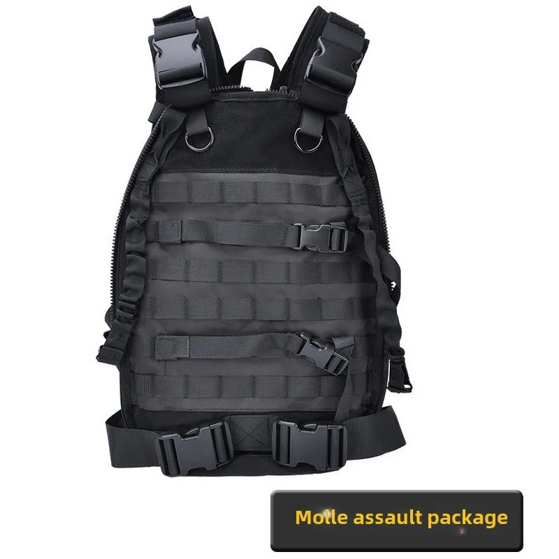 2 in 1 Tactical Sports Backpack Military Tactical Vest CS Paintball Protected Molle Plate Carrier Hunting Gear