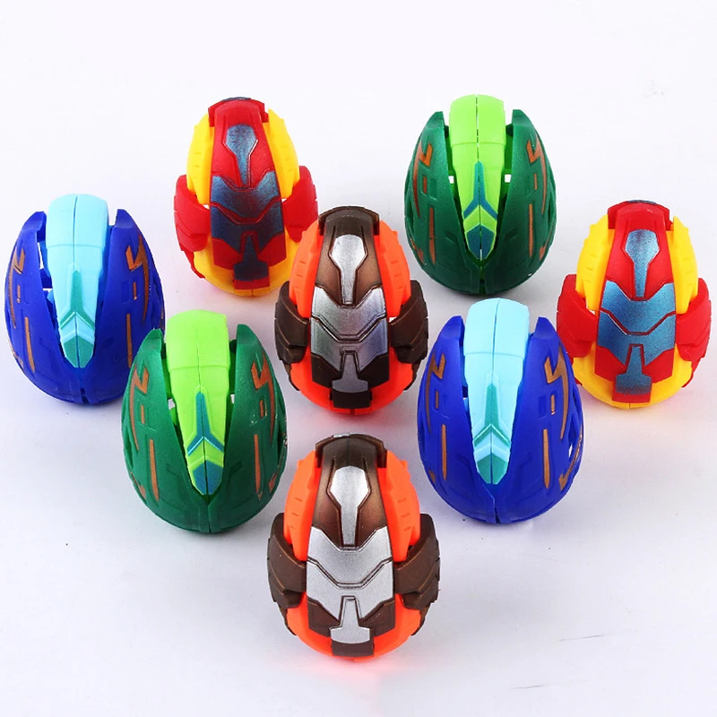 5PCS Dinosaur Robot Transformation Toy Dinosaur Egg Automatic Transformation Twist Egg Party Activity Mini Game Favorite image 4