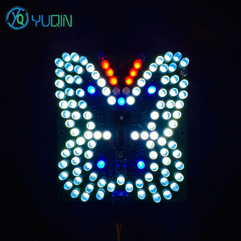 Remote Control Music LED Butterfly Light Fun DIY Electronic Kit C51 Microcontroller Welding Production Assembly Parts