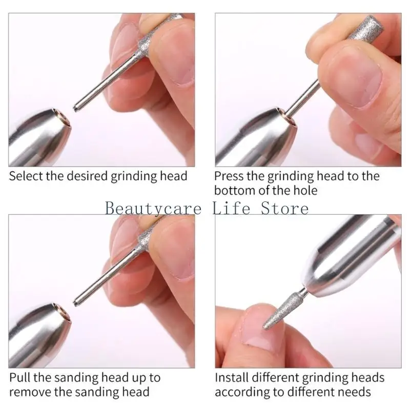 652c elektrische nagelboormachine voor manicure freesgrapset voor gelpolijst nagelboorpen salon nagelapparatuur