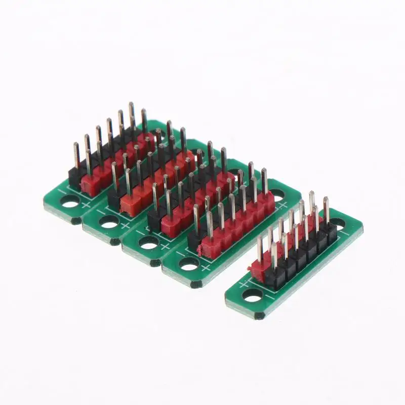 1/5Pcs Terminal Block Pin Header Socket Pitch 2.54mm 2-Row 5P / 6P Pin Distribution Board / Wire Transfer Board