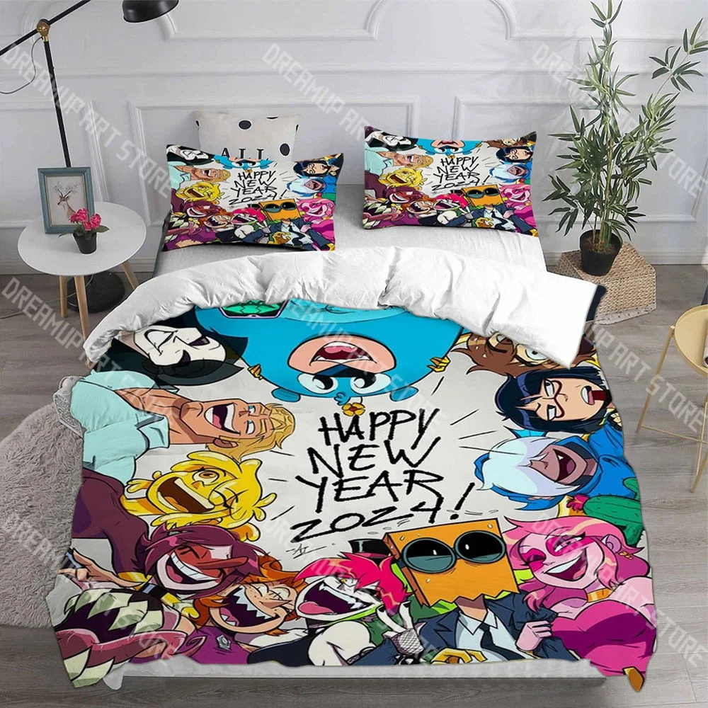 Fashion Game Villainous Cartoon Bedding Set Single Twin Full Queen King Size Bed Set Kids Bedroom Duvetcover Sets Bed Sheet Set
