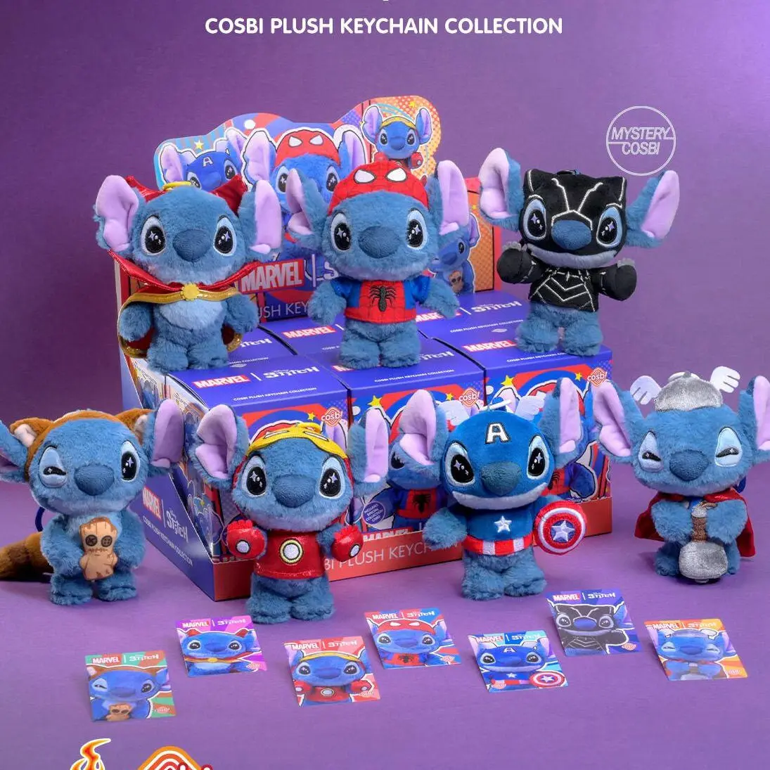 

Подлинная слепая коробка Лило и Стич Человек-Паук Стич Стич Брелок Таинственная коробка Капитан Америка Аниме Фигурка Детские подарочные игрушки