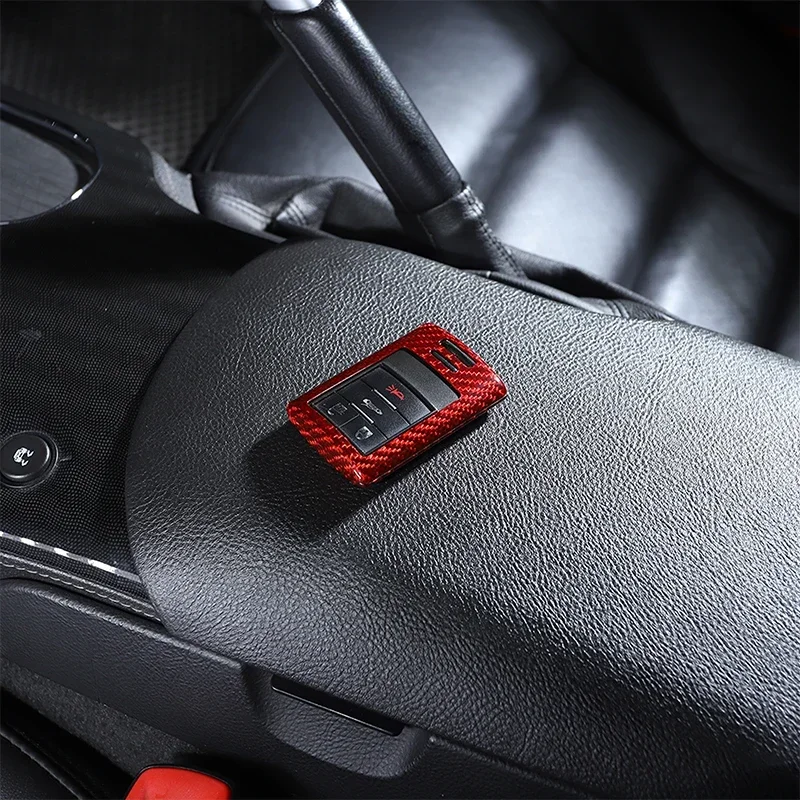 

For Chevrolet Corvette C6 C7 2005- 2019 Real Carbon Fiber Car Key Case Key Protection Shell Key Cover Car Accessories