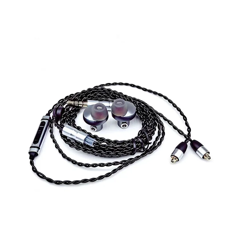 16-mm-Dynamischer-Treiber In-Ear-Kopfhörer HIFI-Monitor MMCX Abnehmbares Kabel Kabelgebundene Kopfhörer Super Bass Stereo-Ohrhörer mit Mikrofon – Detail 2